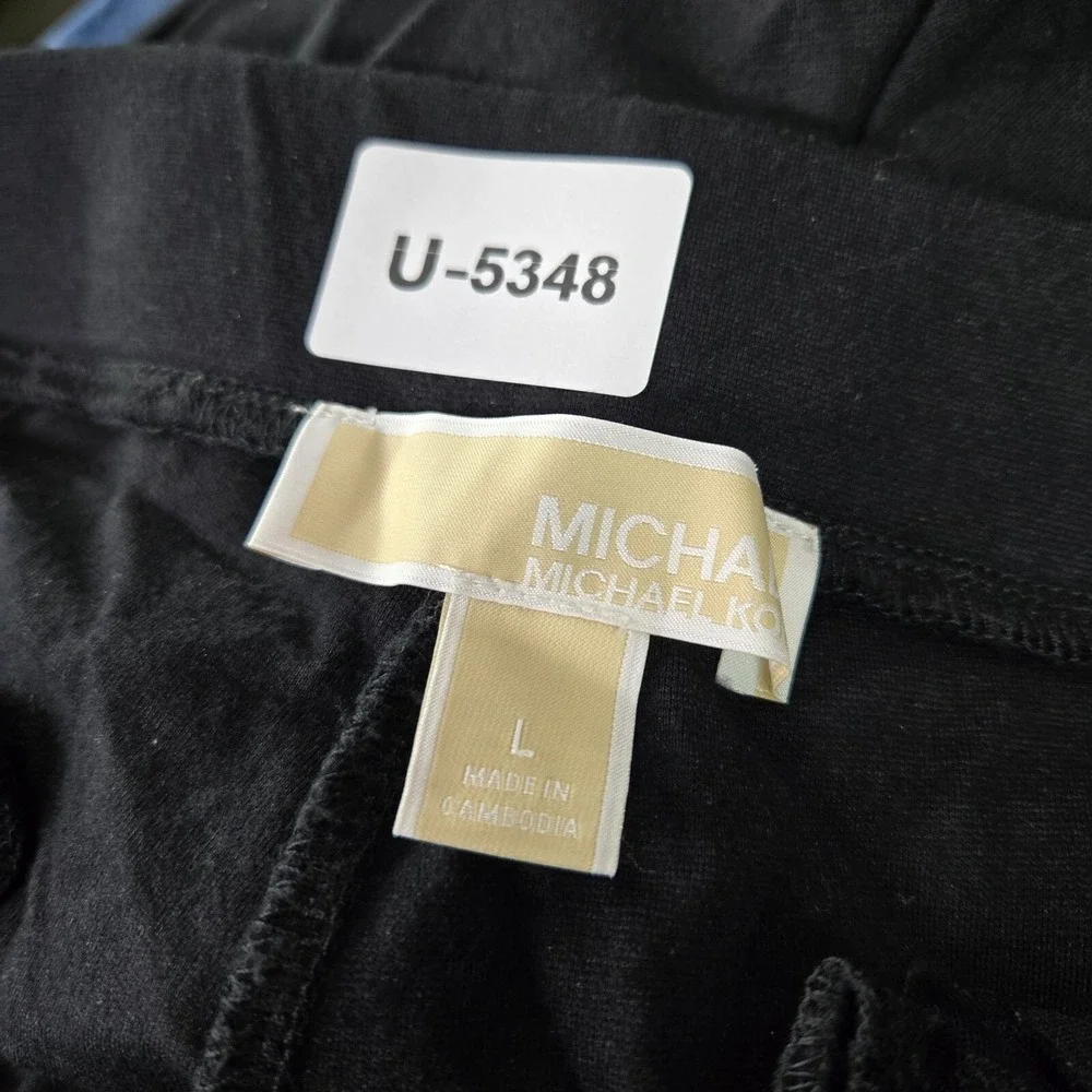 Michael Kors Women Pants Large Black Dress Bootcut Ponte High Rise 30‎ in Inseam